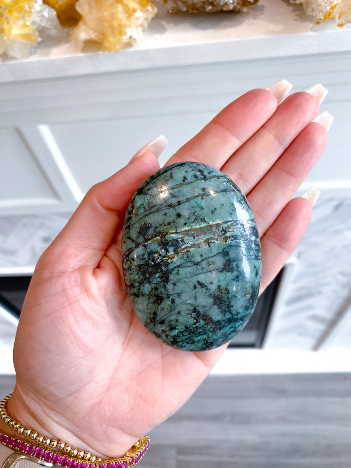 African Turquoise Palm Stone #12