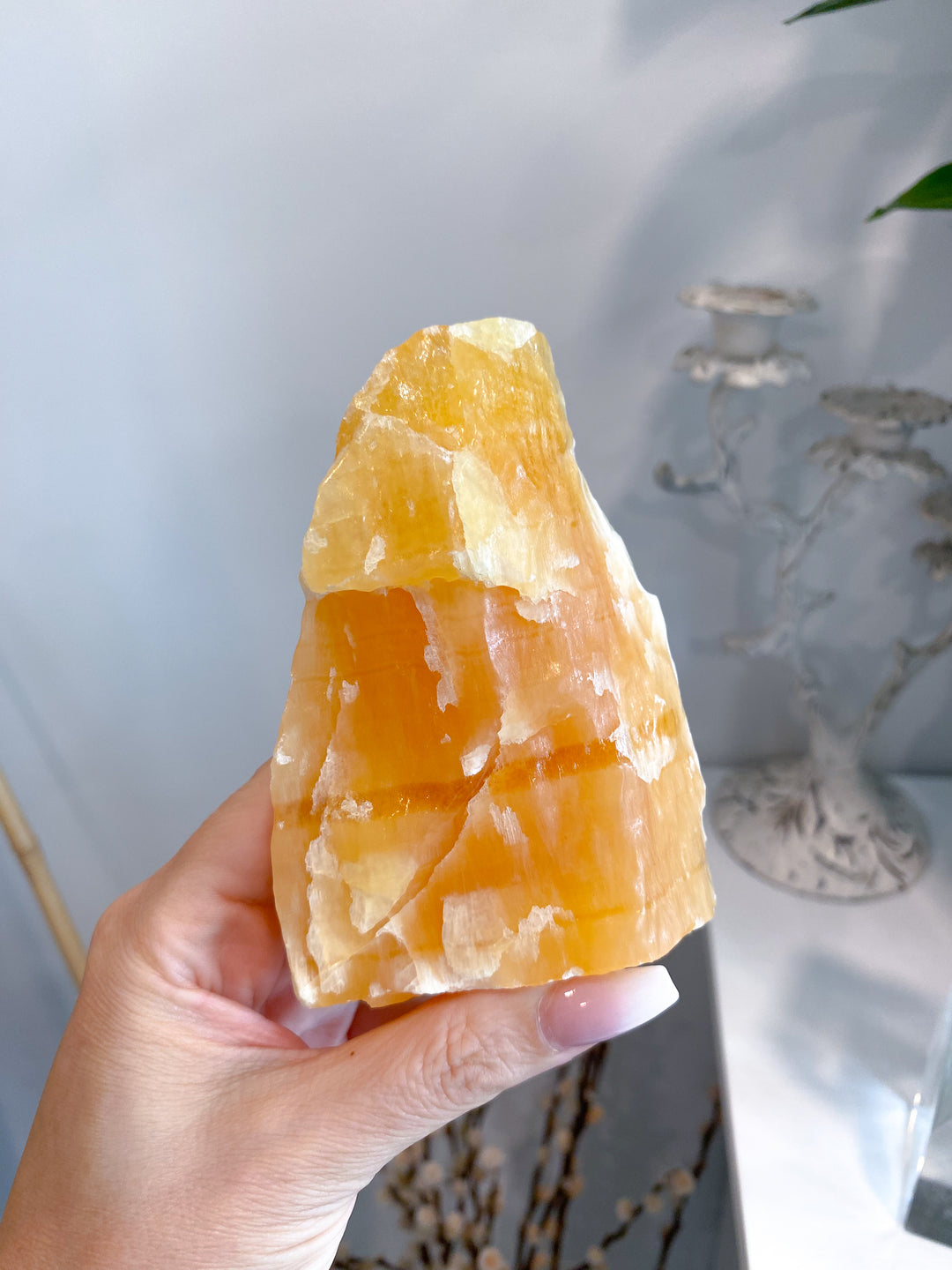 Standing Rough Orange Calcite Chunk #2 - Get Exact Piece