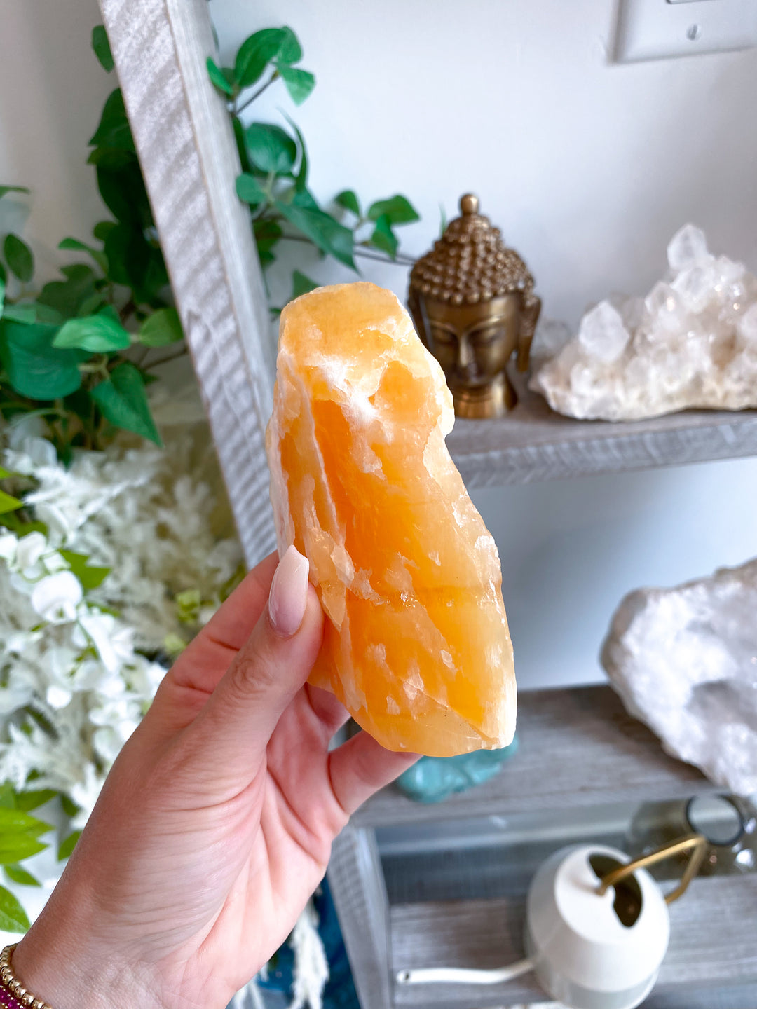 Standing Rough Orange Calcite Chunk #2 - Get Exact Piece