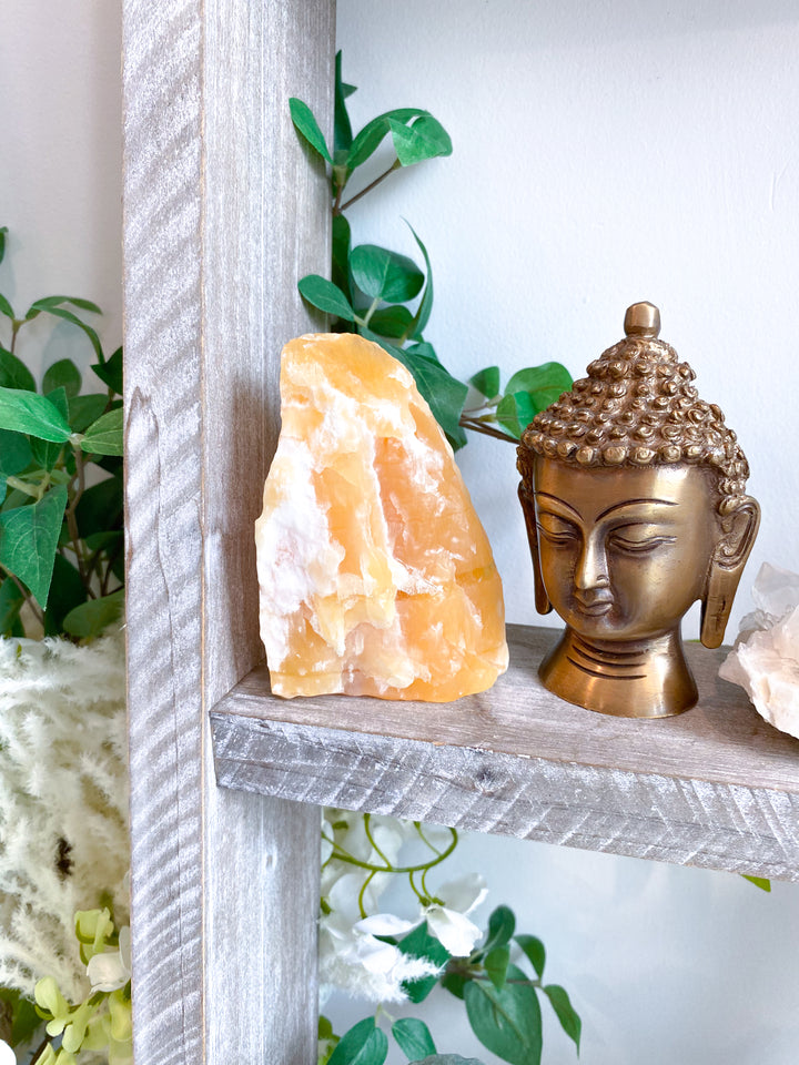Standing Rough Orange Calcite Chunk #2 - Get Exact Piece