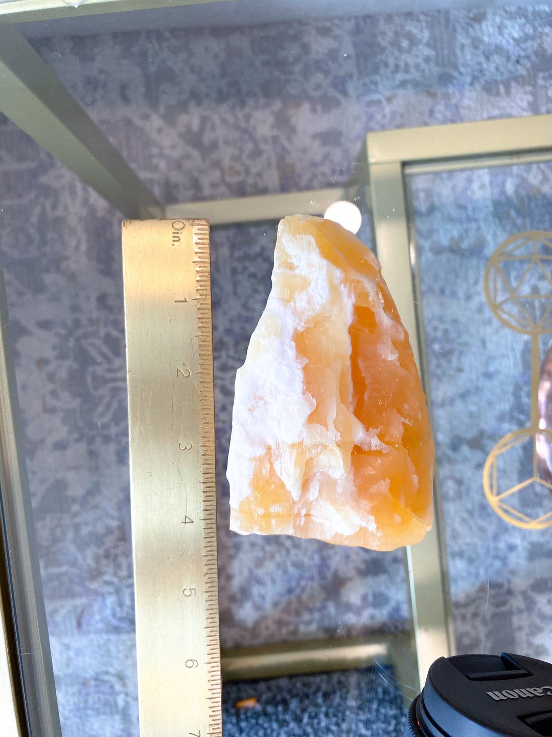 Standing Rough Orange Calcite Chunk #2 - Get Exact Piece