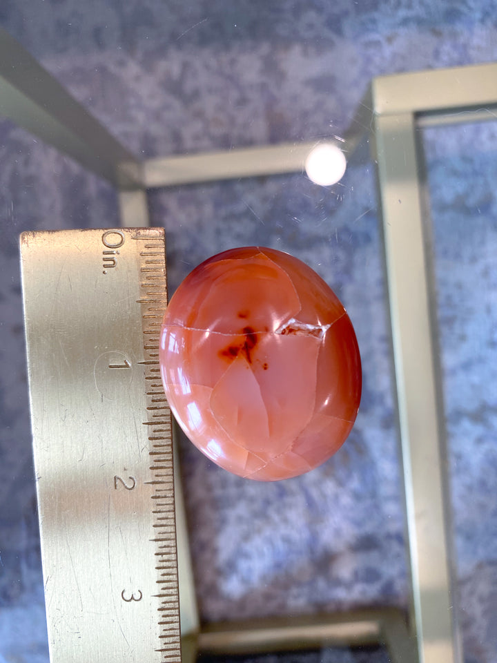Carnelian Palm Stone #8 - Get Exact Item