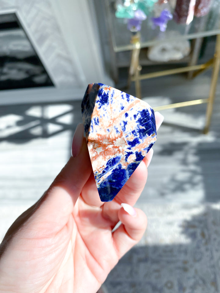 Shiny Sunset Sodalite Freeform #1