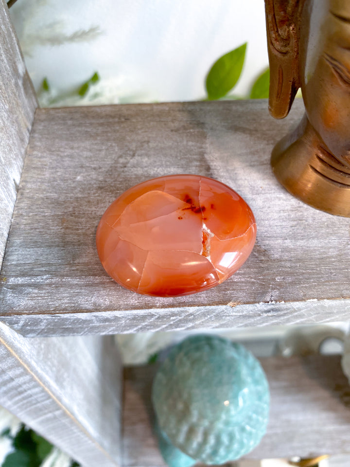 Carnelian Palm Stone #8 - Get Exact Item
