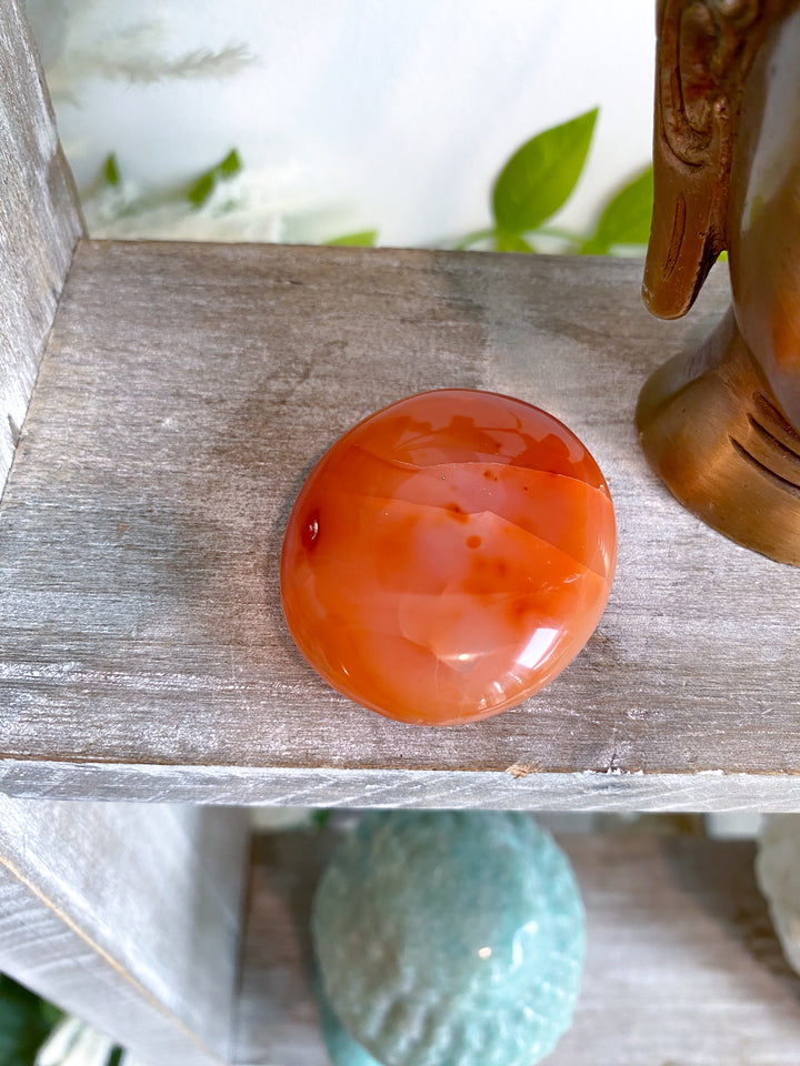 Carnelian Palm Stone #8 - Get Exact Item