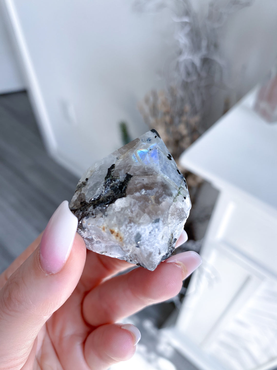 Rainbow Moonstone Top Polish