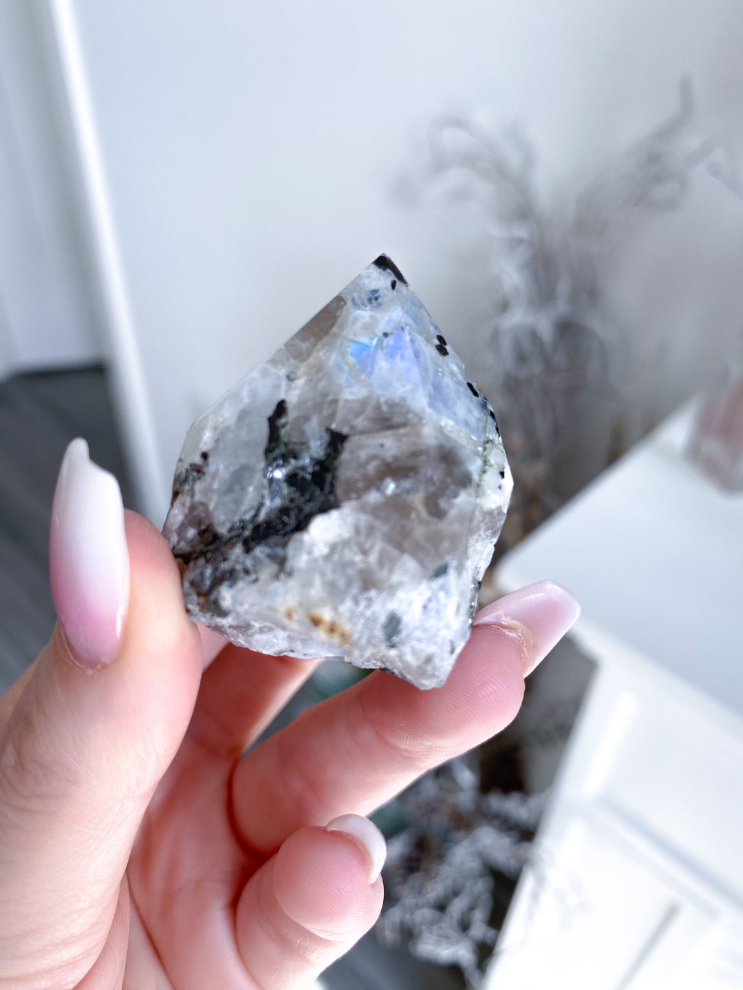 Rainbow Moonstone Top Polish