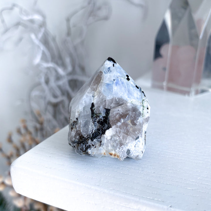 Rainbow Moonstone Top Polish