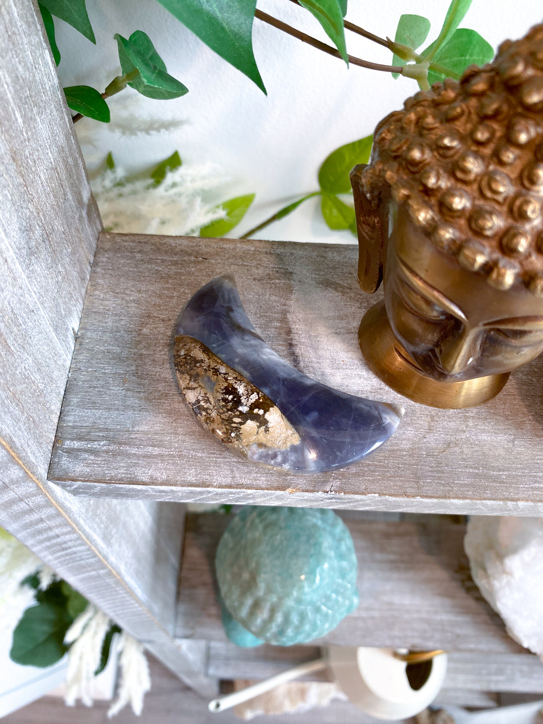Purple Chalcedony Moon #1 - Get Exact Item