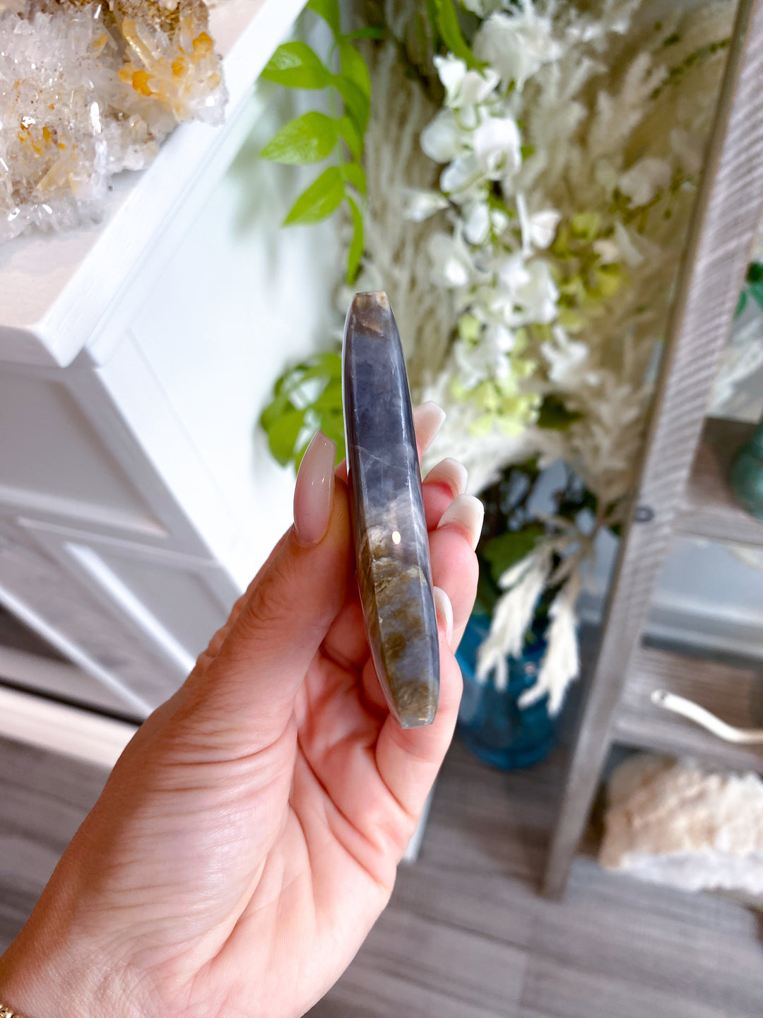 Purple Chalcedony Moon #1 - Get Exact Item
