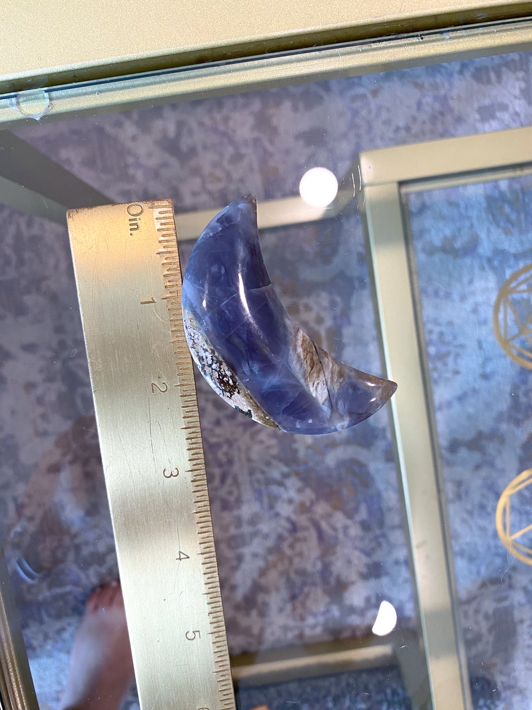 Purple Chalcedony Moon #1 - Get Exact Item