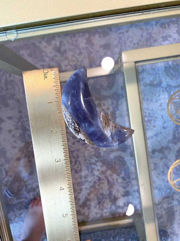 Purple Chalcedony Moon #1 - Get Exact Item