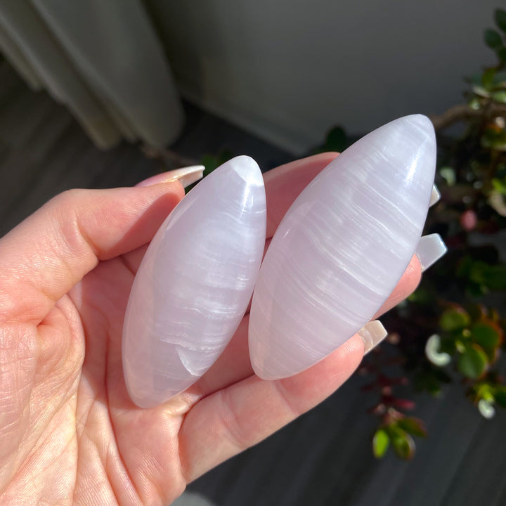 Blush Pink Calcite Shiva Stone