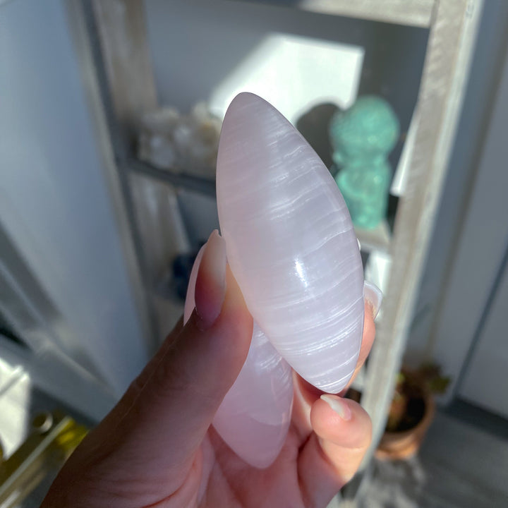 Blush Pink Calcite Shiva Stone