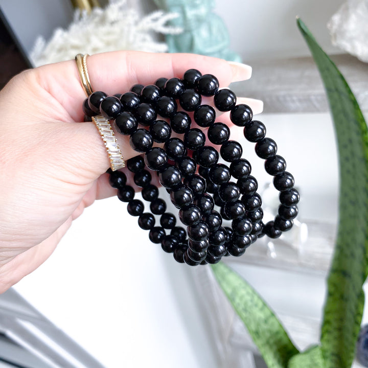 Black Obsidian 8mm or 10mm Bracelet