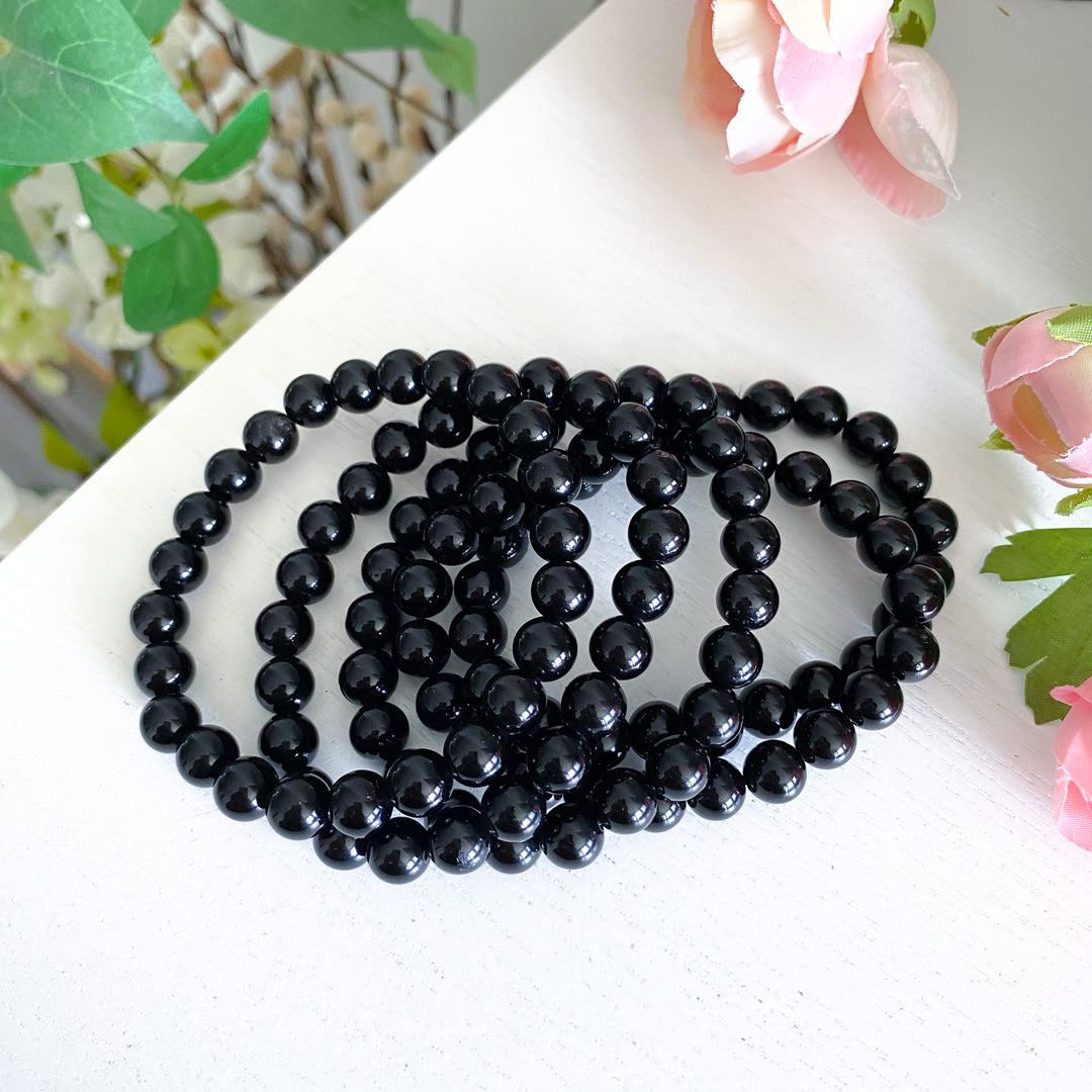 Black Obsidian 8mm or 10mm Bracelet