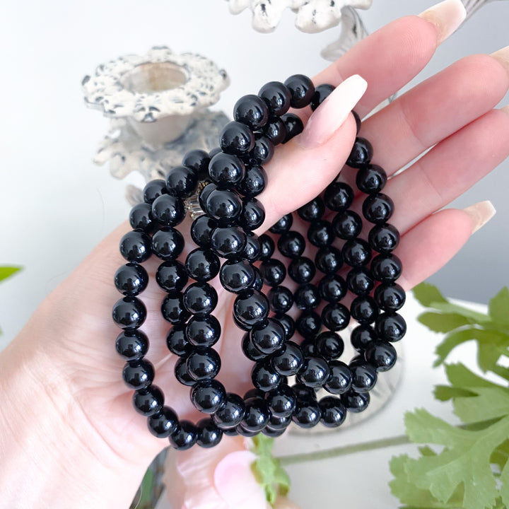 Black Obsidian 8mm or 10mm Bracelet