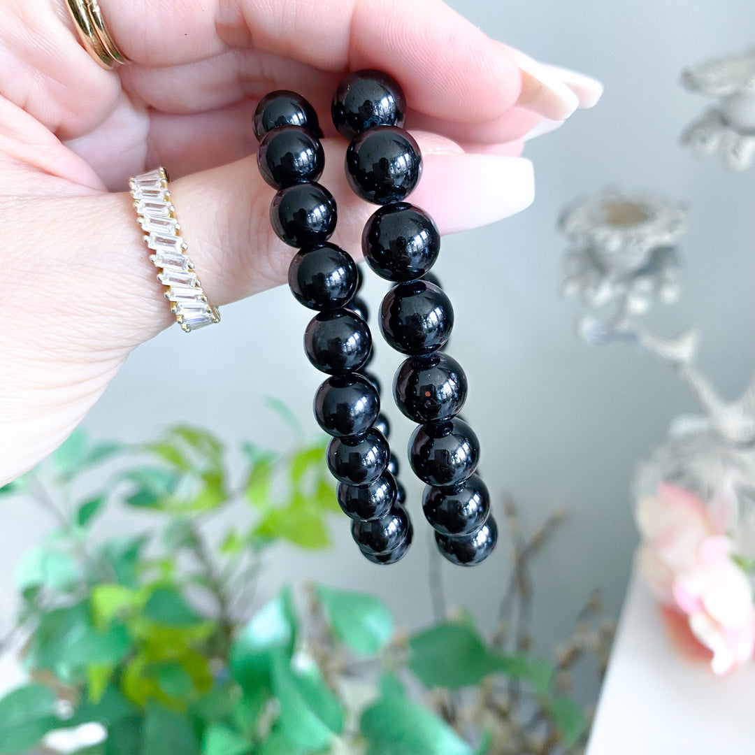 Black Obsidian 8mm or 10mm Bracelet