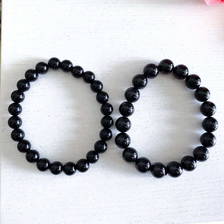 Black Obsidian 8mm or 10mm Bracelet