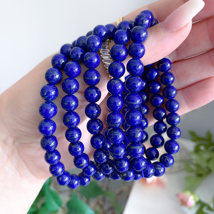 Midnight Blue Lapis Bracelet 8mm