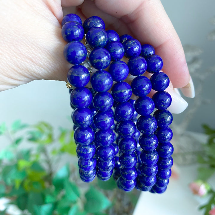 Midnight Blue Lapis Bracelet 8mm