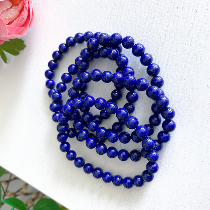 Midnight Blue Lapis Bracelet 8mm