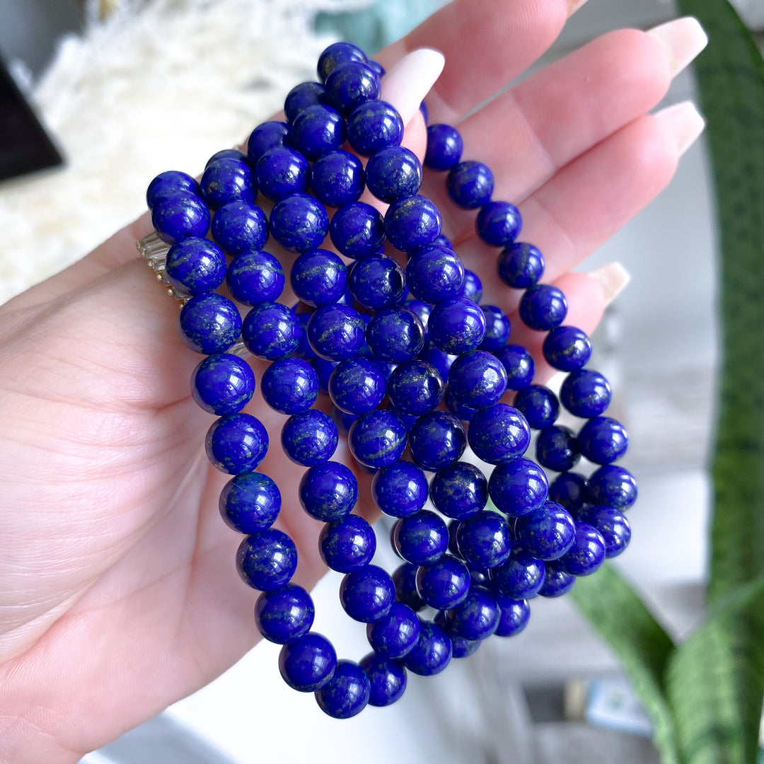 Midnight Blue Lapis Bracelet 8mm