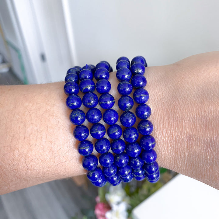 Midnight Blue Lapis Bracelet 8mm