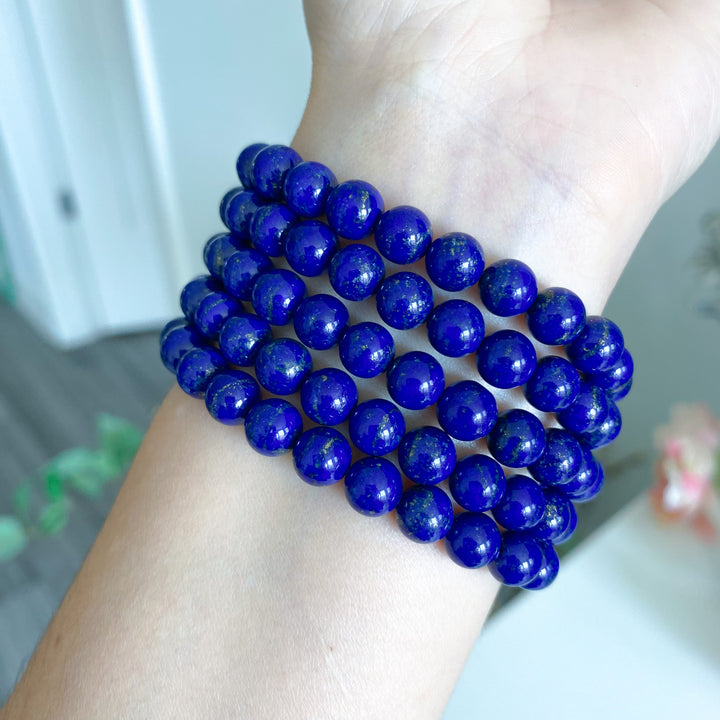 Midnight Blue Lapis Bracelet 8mm