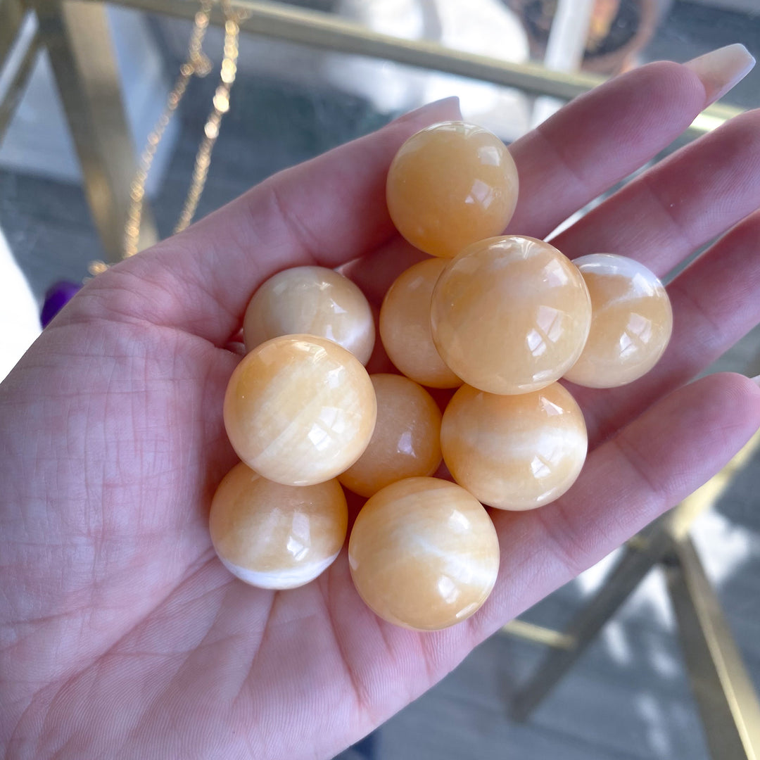 Orange Calcite Mini Sphere