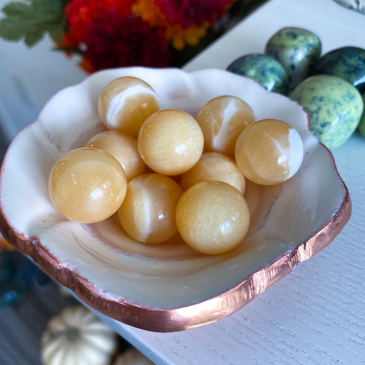Orange Calcite Mini Sphere