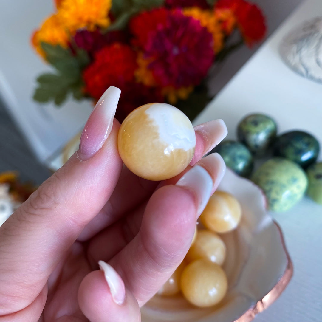 Orange Calcite Mini Sphere
