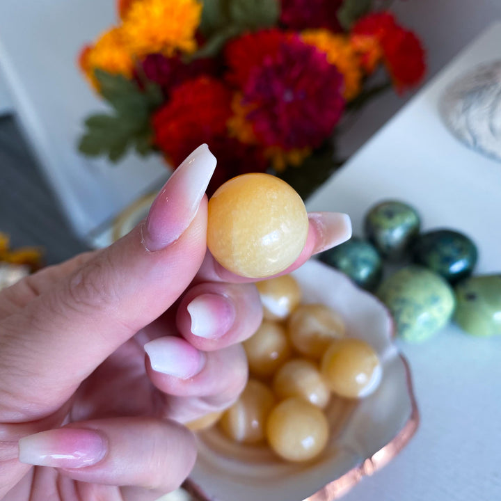 Orange Calcite Mini Sphere