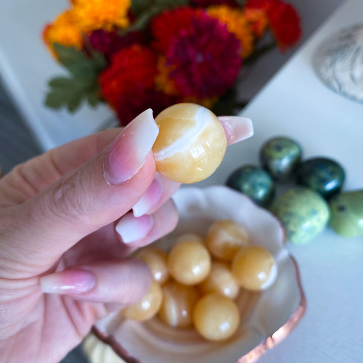 Orange Calcite Mini Sphere