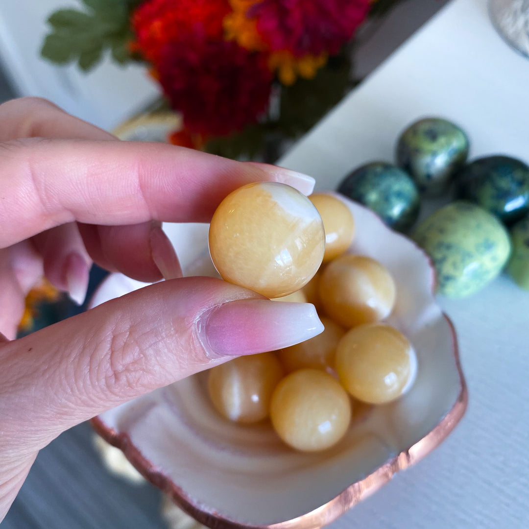Orange Calcite Mini Sphere
