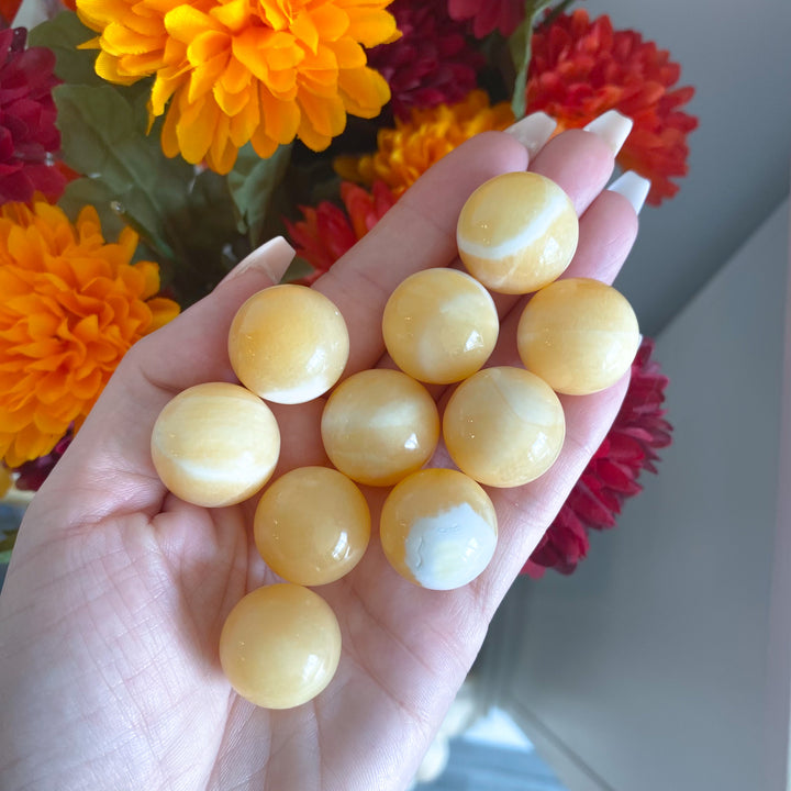 Orange Calcite Mini Sphere