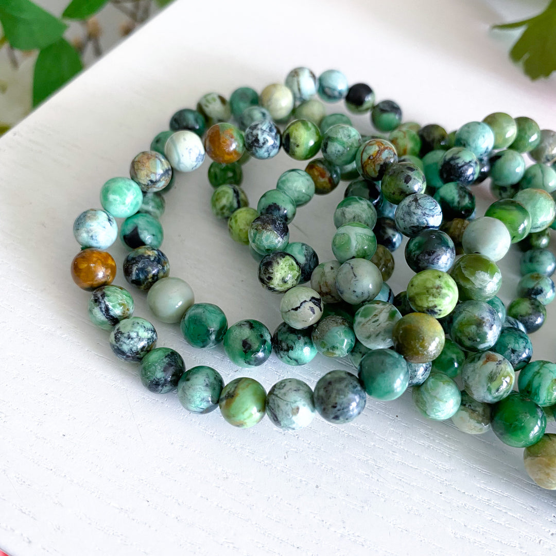 Rare: Variscite Stretch Bracelet 8mm