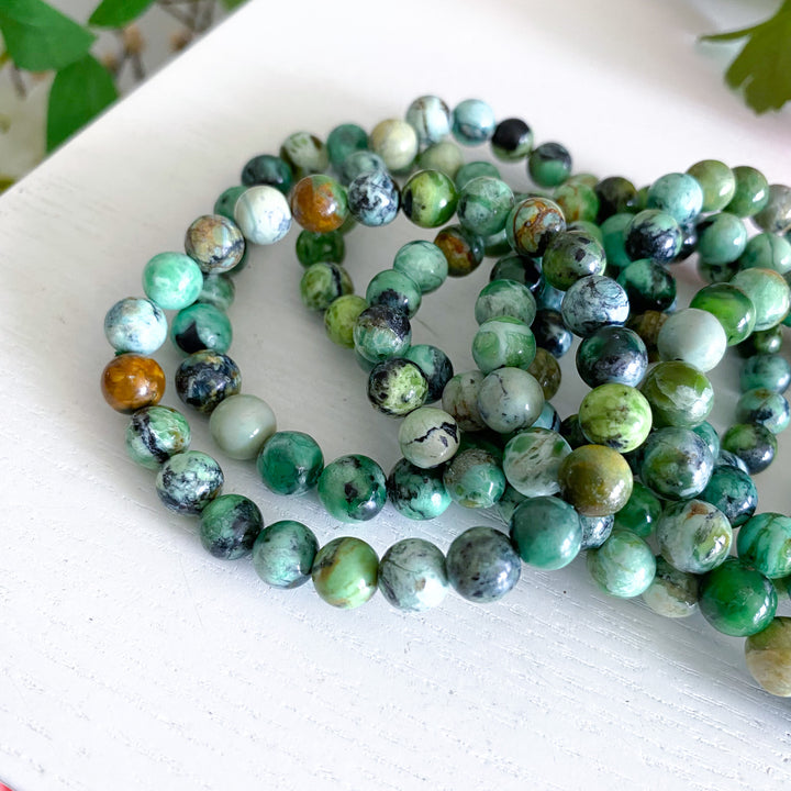 Rare: Variscite Stretch Bracelet 8mm