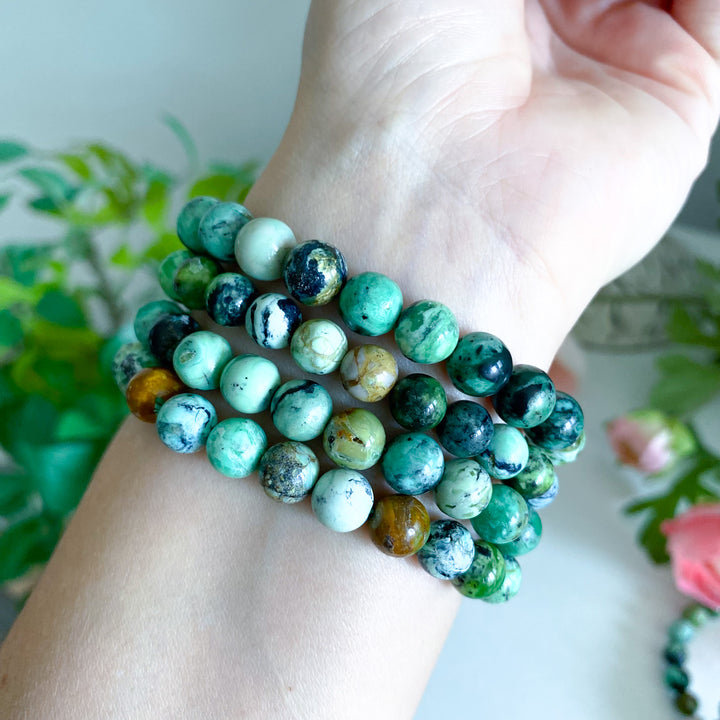 Rare: Variscite Stretch Bracelet 8mm