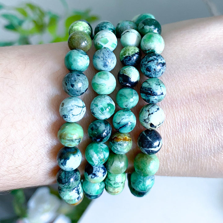Rare: Variscite Stretch Bracelet 8mm