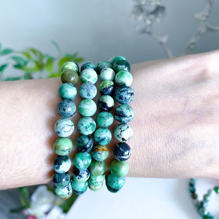 Rare: Variscite Stretch Bracelet 8mm