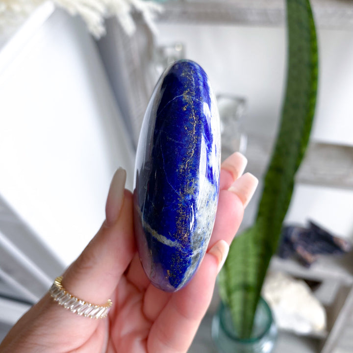 Midnight Blue Large Lapis Lazuli Palm Stone