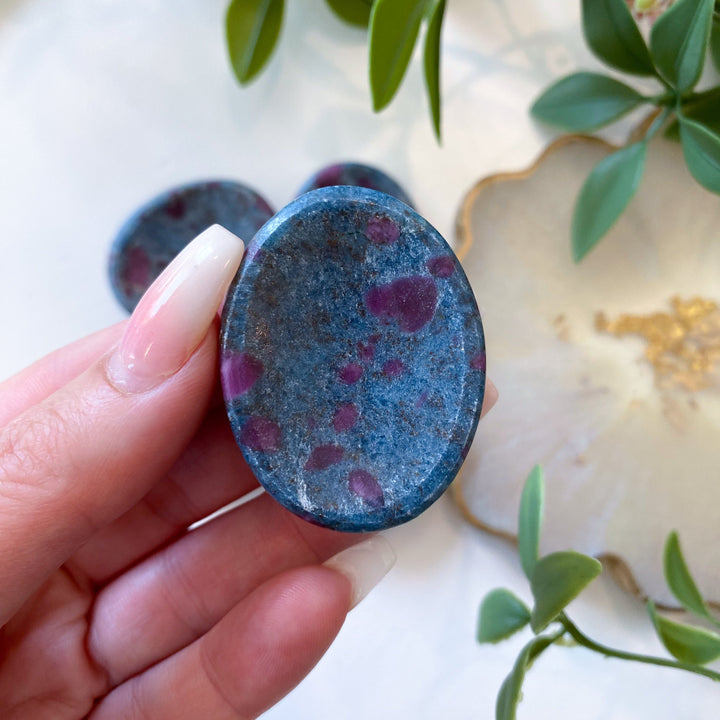 Ruby in Kyanite Worry Stone