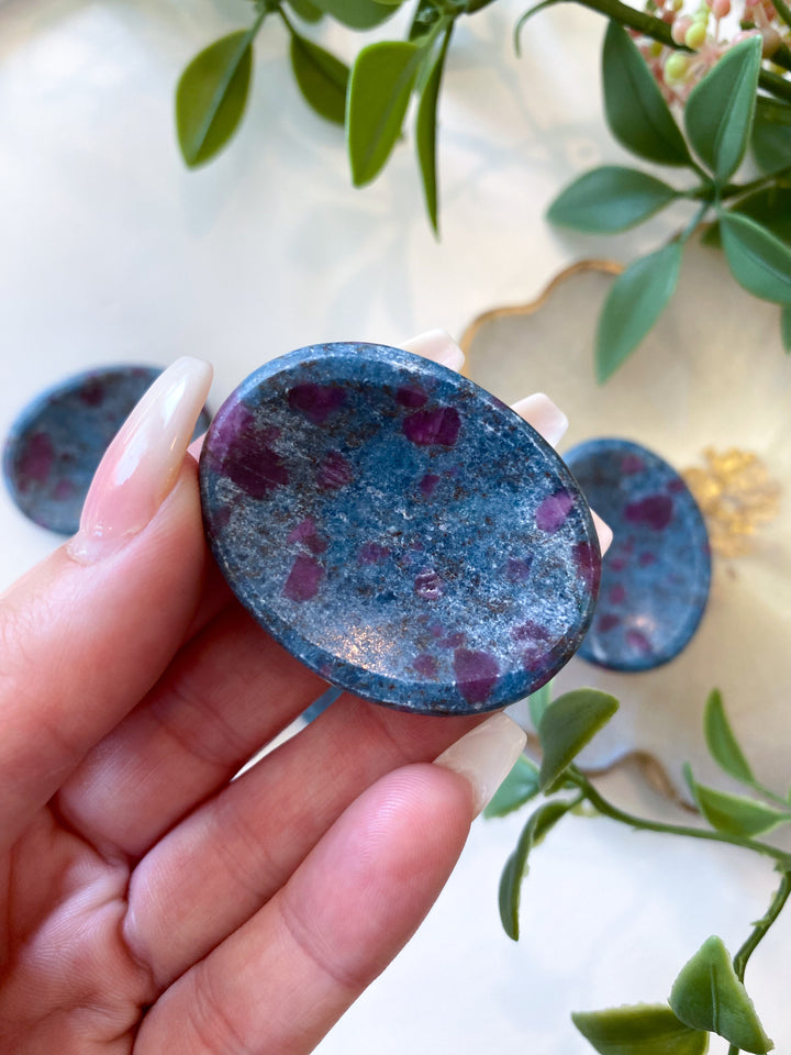 Ruby in Kyanite Worry Stone