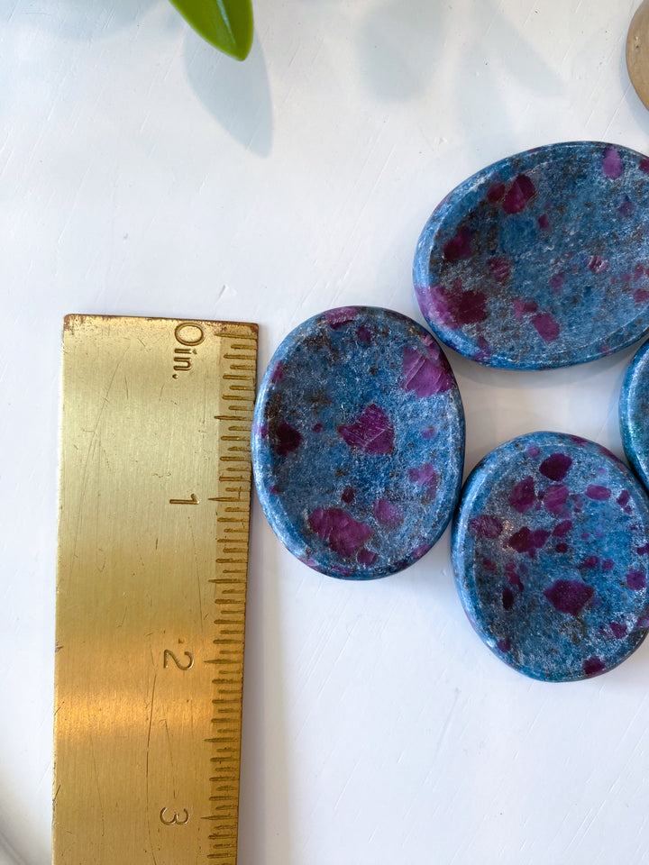 Ruby in Kyanite Worry Stone