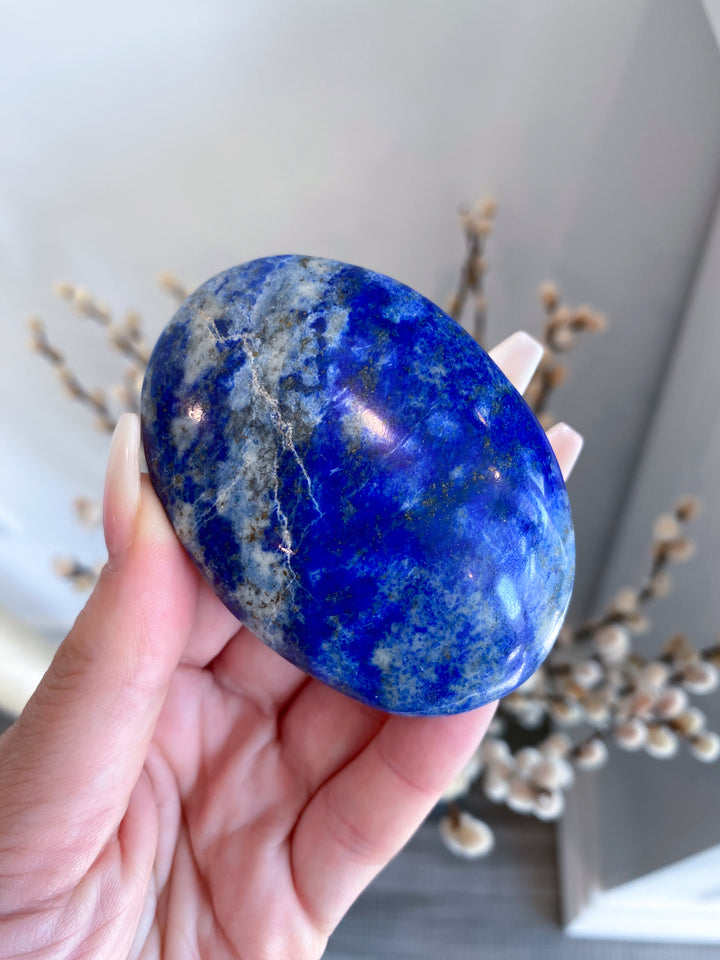 Lapis Lazuli Palm Stone #4 - Get Exact Item