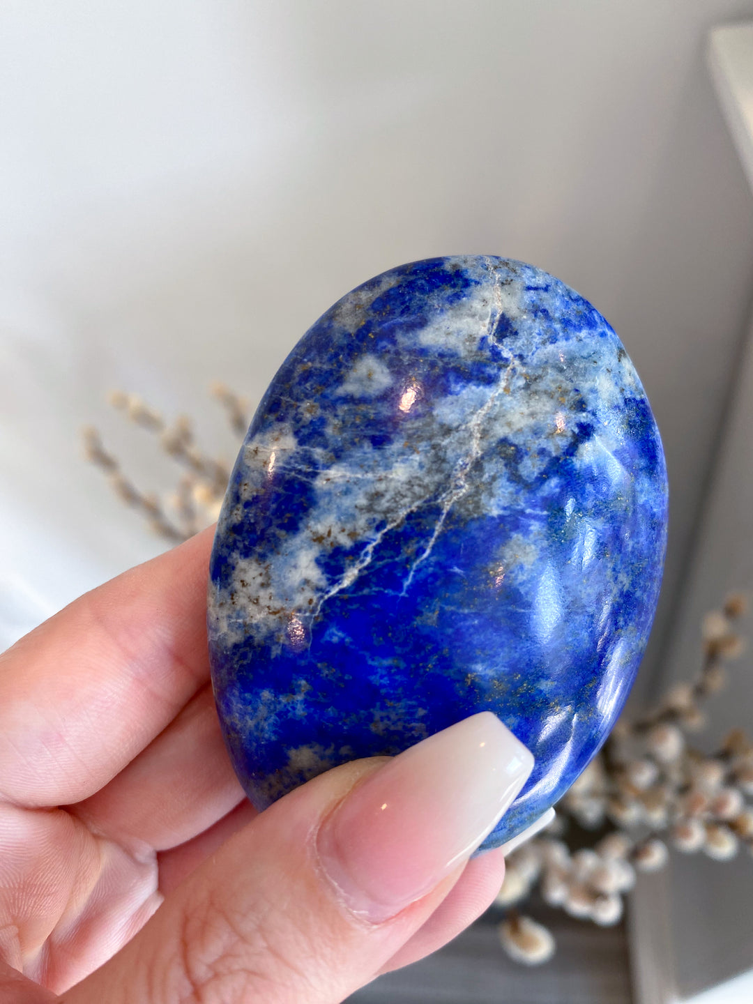 Lapis Lazuli Palm Stone #4 - Get Exact Item