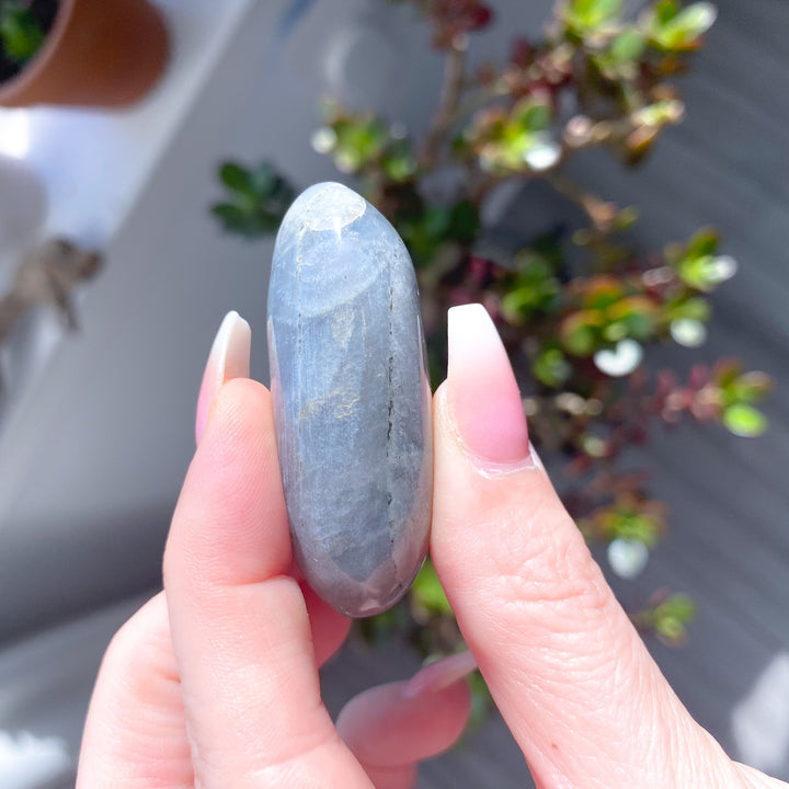 Long Pink Flash Labradorite Pebble 