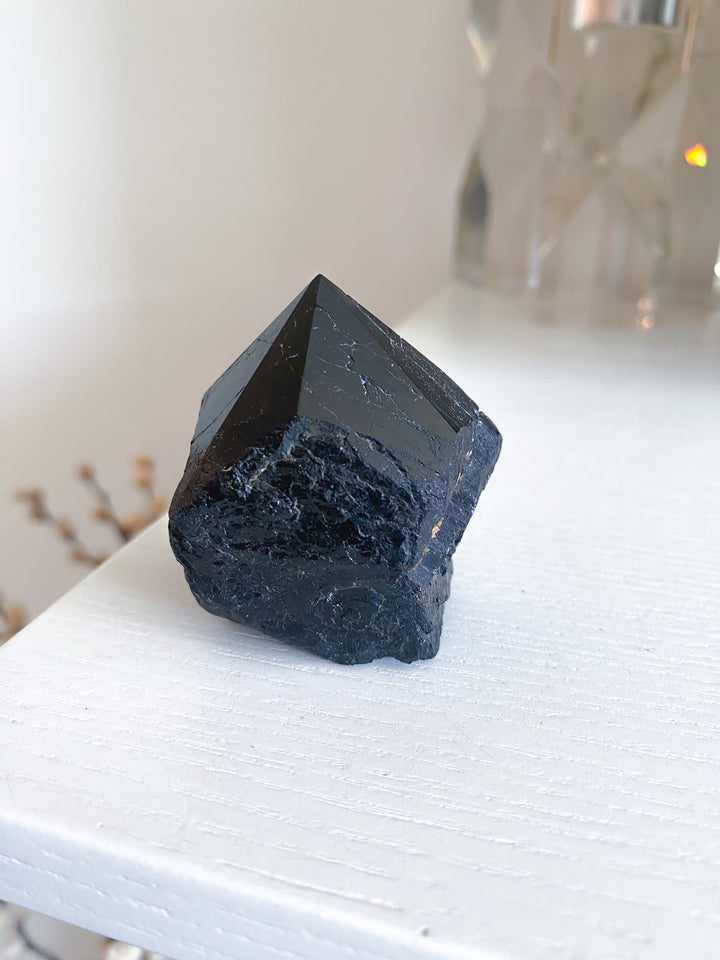 Shiny Black Tourmaline Top Polish Point #10