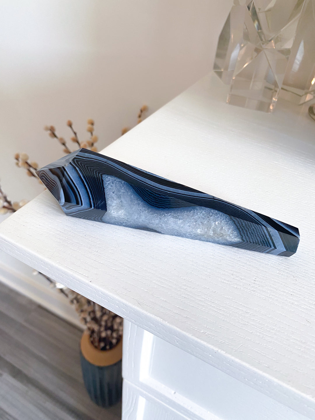 Black Agate Wand #7